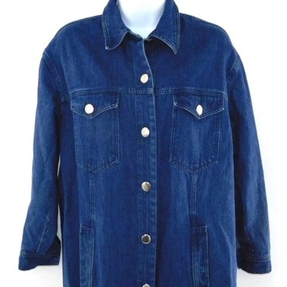 ASOS "The WhitePepper" Long Denim Jacket/Dress - Picture 3 of 10